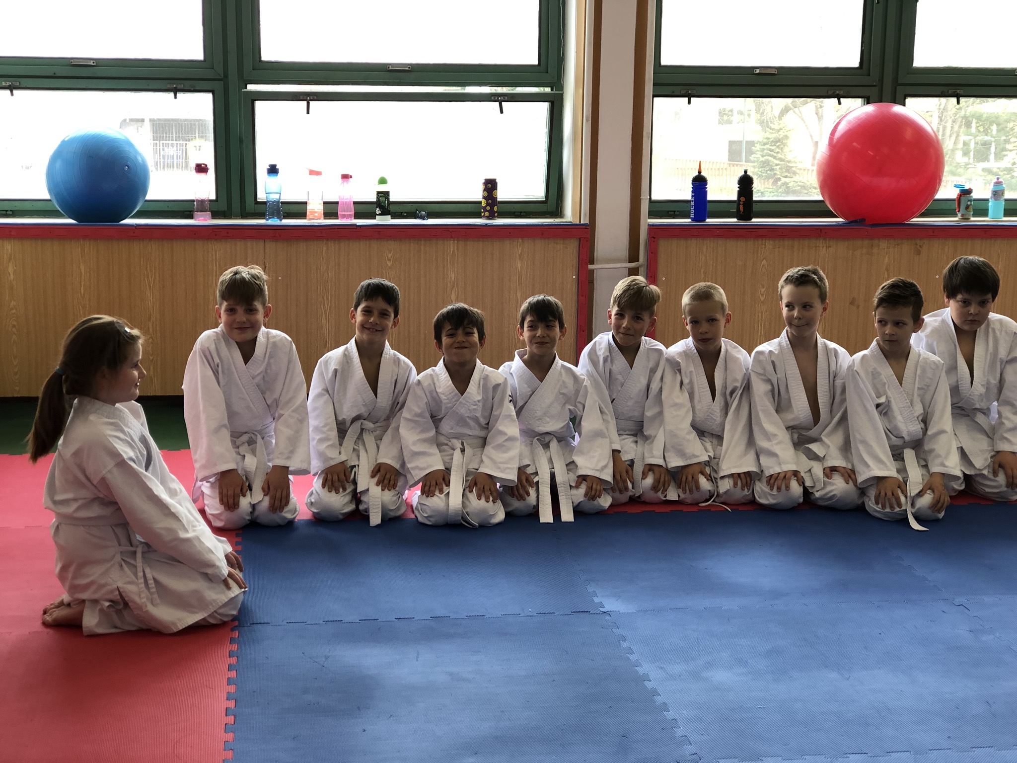Džudo FitKids — skupina detí na tatami